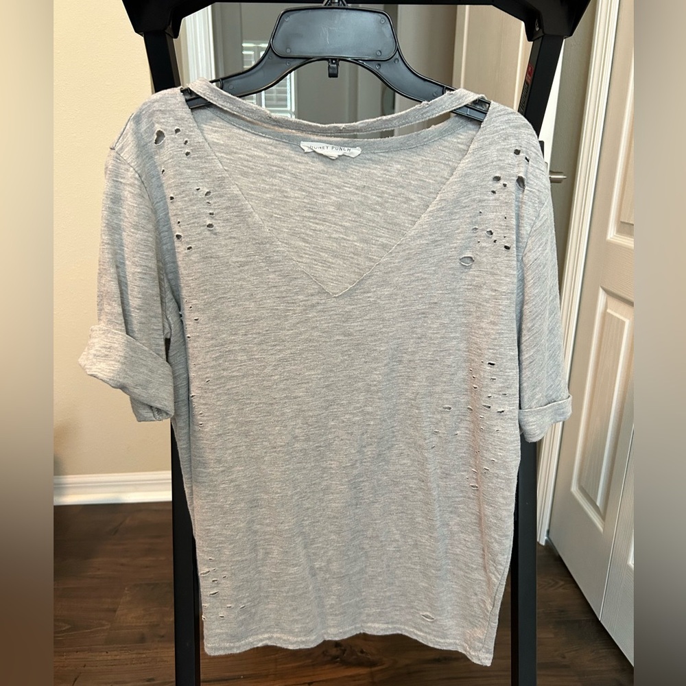 Women’s distressed shirt